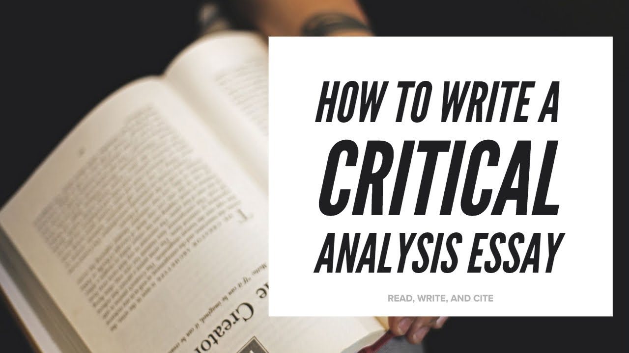 How to Write a Critical Essay